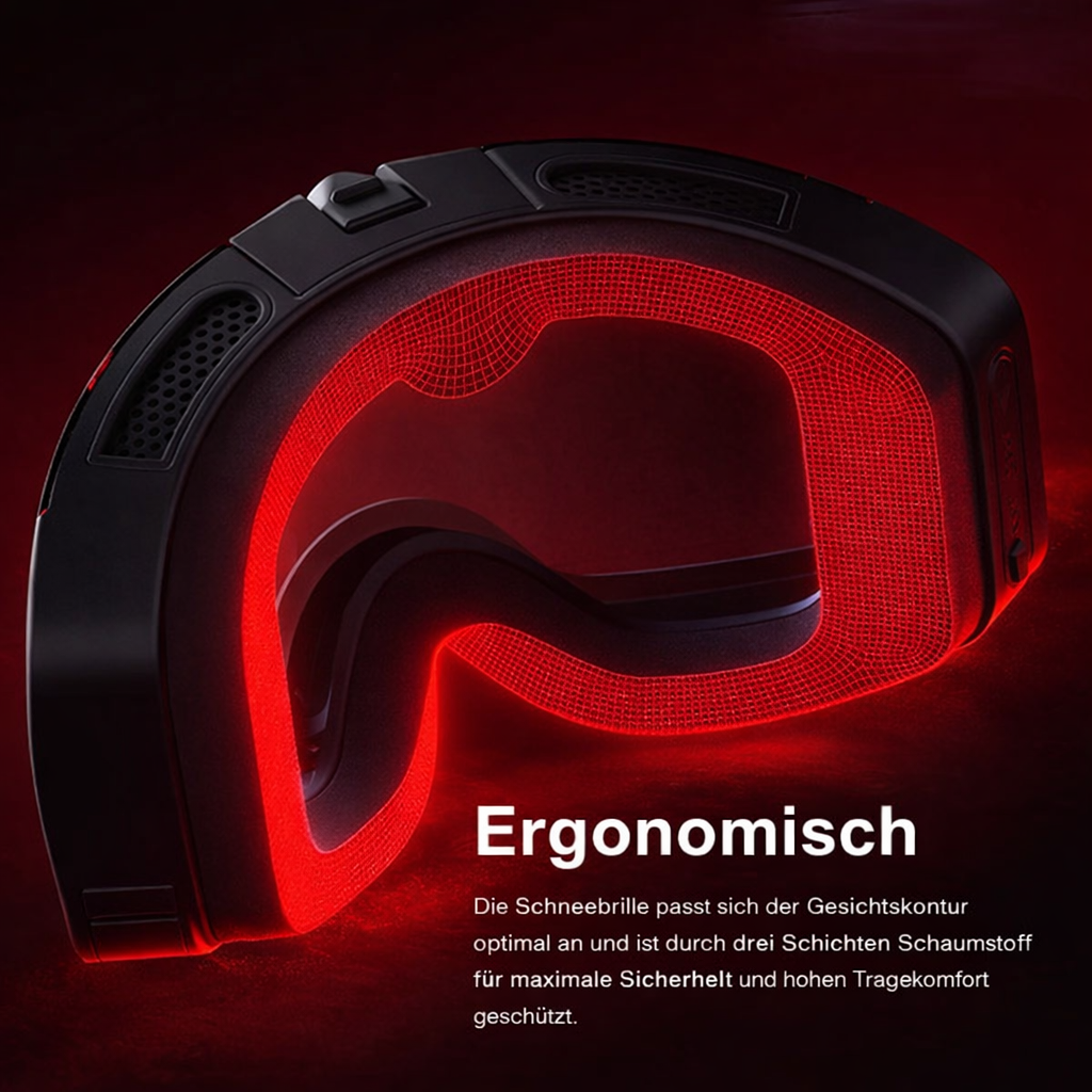 Ski-Brille mit 4K-Kamera