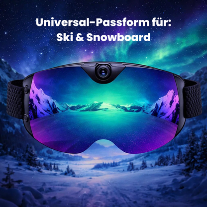 Ski-Brille mit 4K-Kamera